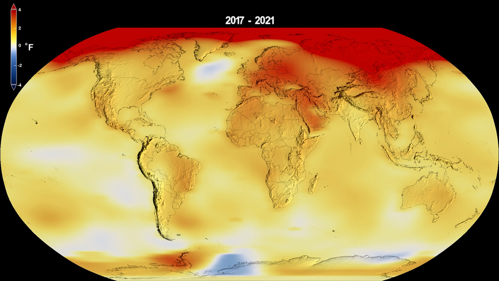Calentamiento global 2021 NASA enero22