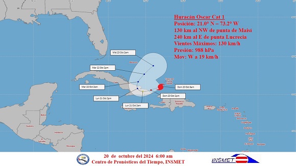 cono trayectoria huracan oscar cuba 01