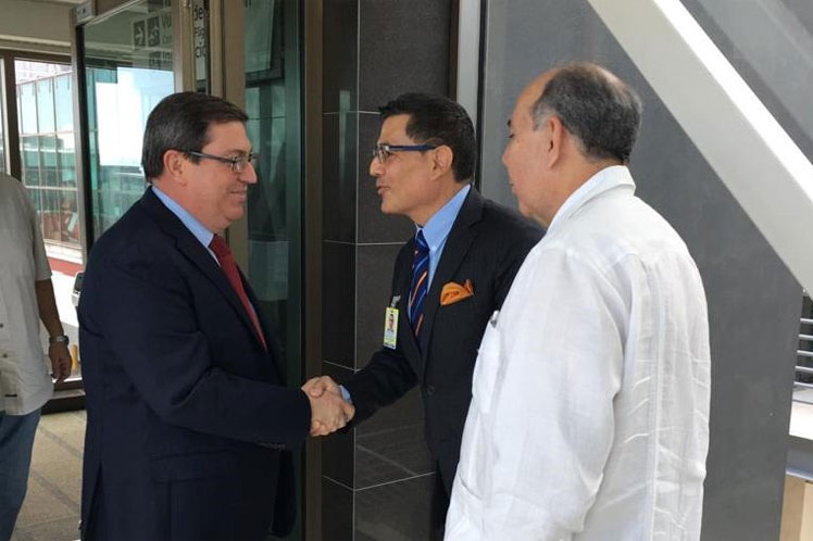 Canciller cubano llegó a Costa Rica en visita oficial