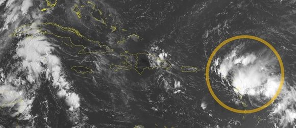 Tormenta tropical Laura, 21 agosto 2020, 10:20 a. m./NOAA.