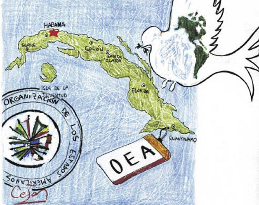 Denuncia Díaz-Canel show de la OEA contra Cuba 