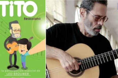 Dibujo animado honra a virtuoso músico de Cuba Leo Brouwer 