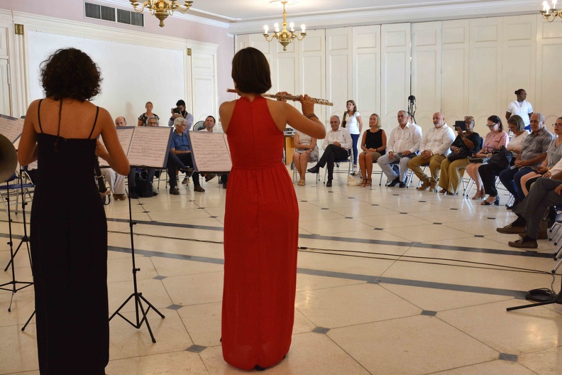 Momento cultural, durante una visita que realizara Federica Mogherini