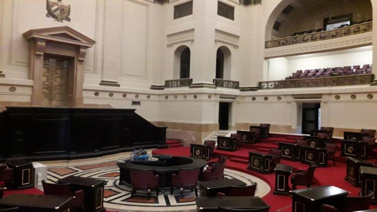 En el Capitolio Nacional han sido inaugurados el Salón Guáimaro (Símbolos Patrios), Salón Juárez (Escudos) y la Sala de Armas. Foto: Cortesía de la Entrevistada