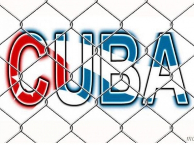 Banner alegórico a Cuba