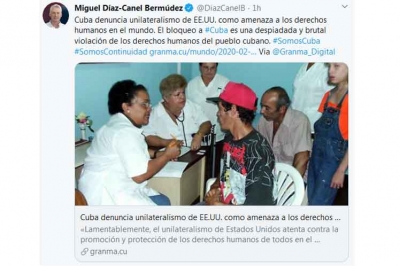 Reafirma Díaz-Canel postura de Cuba por el multilateralismo y la paz