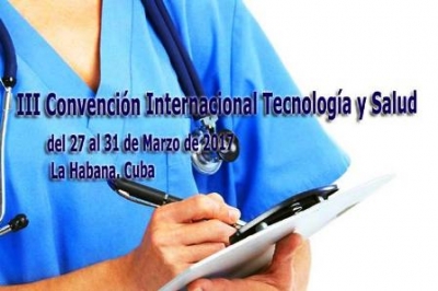 Banner alegórico a la III Convención Internacional de Tecnología y Salud
