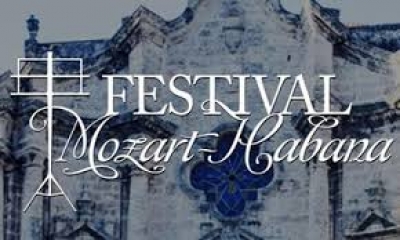 Banner alegórico al Festival Morzart Habana