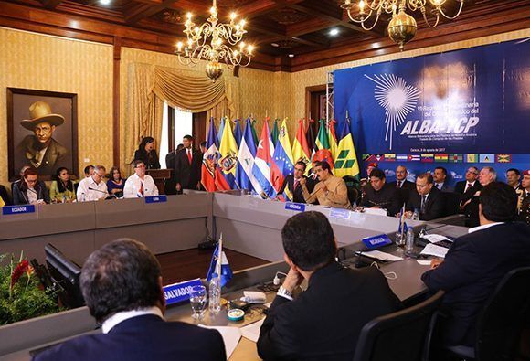 El ALBA-TCP apoyó la Asamblea Constituyente en Venezuela y condenó las sanciones que impone el gobierno de los Estados Unidos contra ciudadanos venezolanos. Foto: Prensa Miraflores.