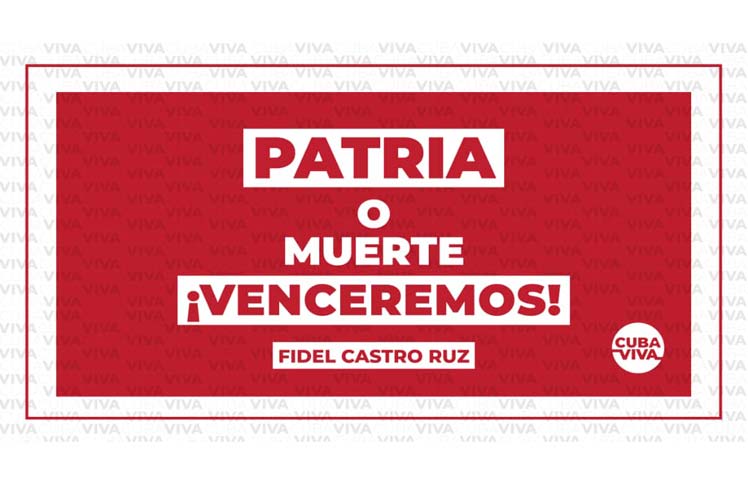 Exalta presidente Díaz-Canel consigna patriótica de Cuba