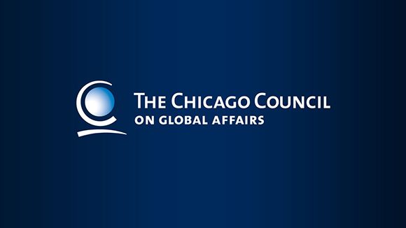 Banner alegórico al Comité de Chicago para las relaciones globales con Cuba