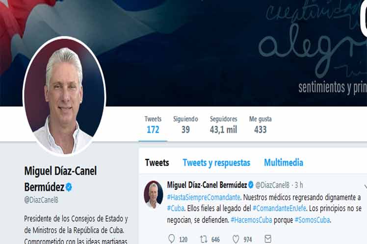 presidente cubano, Miguel Díaz-Canel