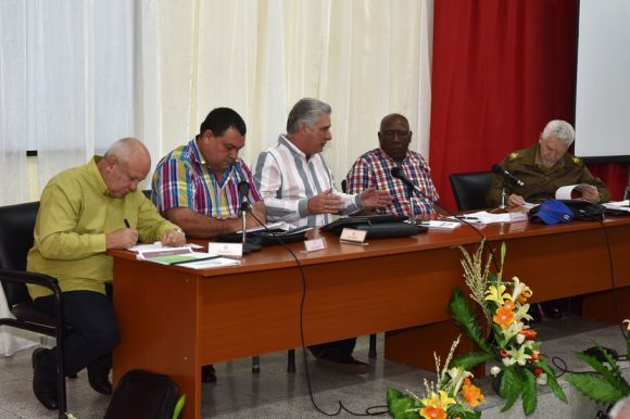 Diaz Canel en resumen visita de Gobierno a Cienfuegos