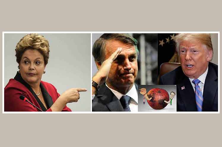 Condena expresidenta Dilma Rousseff voto de Bolsonaro a favor del bloqueo a Cuba