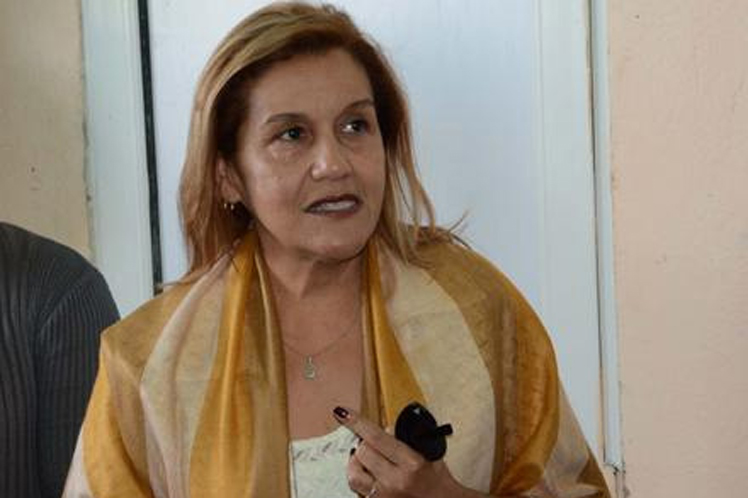 Ministra cubana de Ciencia, Tecnología y Medio Ambiente, Elba Rosa Pérez