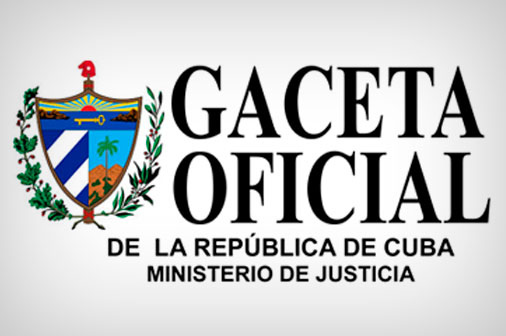 Banner alegórico a la Gaceta Oficial de la República de Cuba