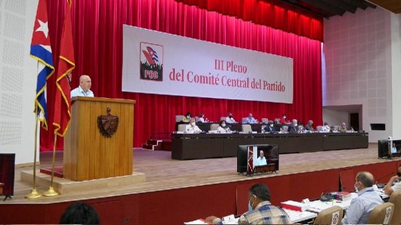 III Pleno del Comité Central del Partido Comunista de Cuba. Foto: Presidencia Cuba.
