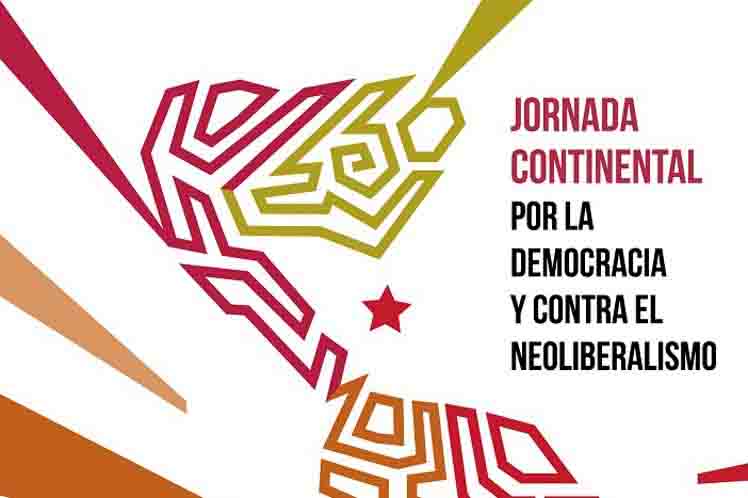 Logo de la Jornada Continental por la Democracia y contra el Neoliberalismo