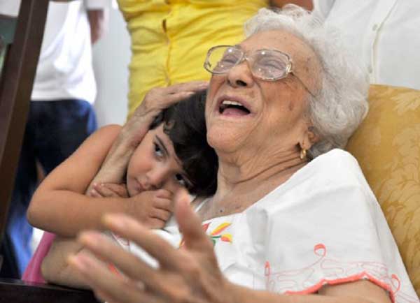 Melba Hernández en sus 90