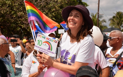 Mariela Castro en marcha contra la homofobia