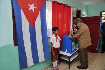  Raúl Castro Ruz, ejerció su derecho al voto