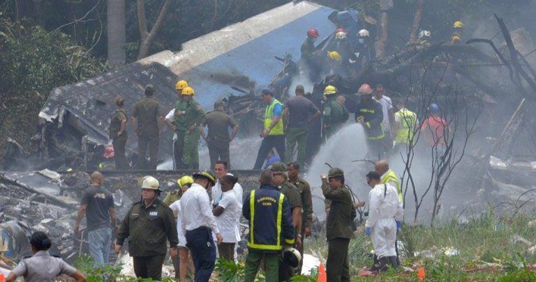Accidente aéreo ocurrido en La Habana