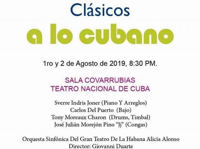 Banner del concierto noruego-cubano Clásicos a lo Cubano
