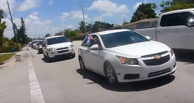 Caravana en Miami contra el bloqueo a Cuba