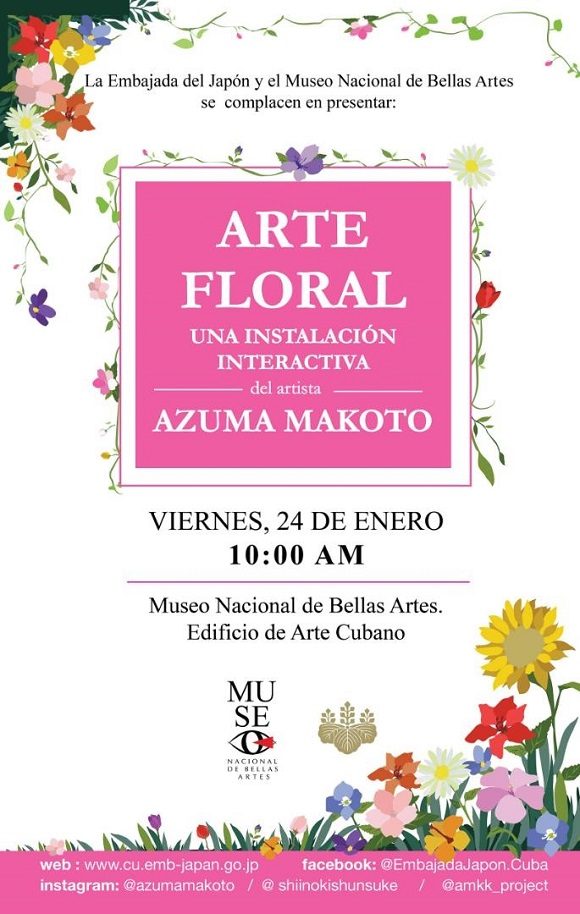 Exposición Arte floral este sábado en Bellas Artes