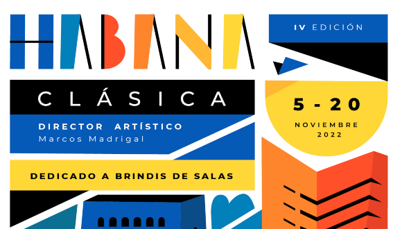 Banner alegórico a la cuarta edición del festival Habana Clásica