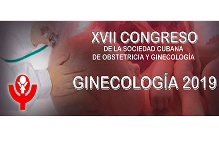Banner del congreso de Obstetricia y Ginecología en Cuba