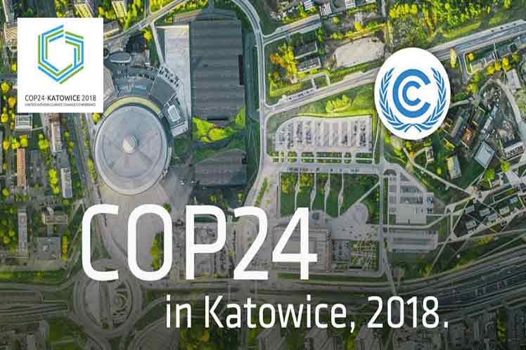 Cartel de la Conferencia de las Partes sobre el Cambio Climático (COP24)