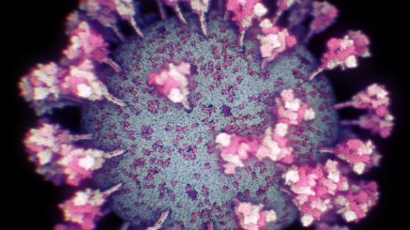 Imagen real del coronavirus responsable de esta pandemia (Nanographics).