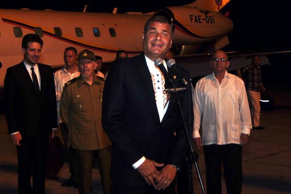 En Cuba Rafael Correa