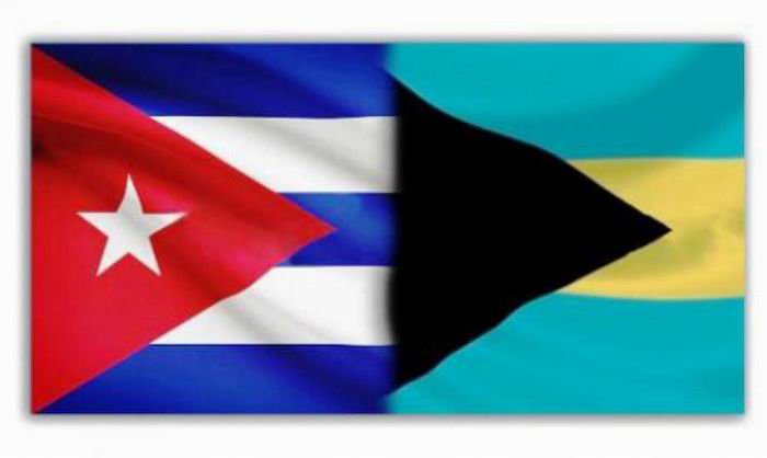 banderas de Cuba y Bahamas