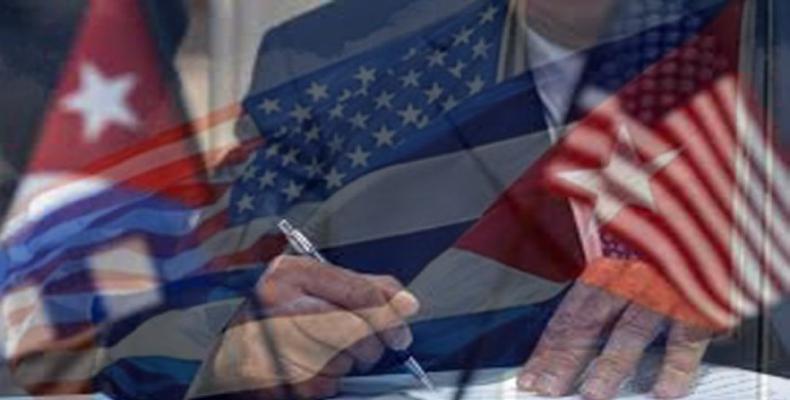 Firma de acuerdos Cuba - Estados Unidos.