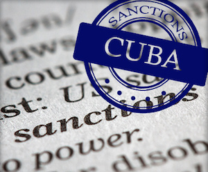 Documentos que muestra sanciones contra Cuba
