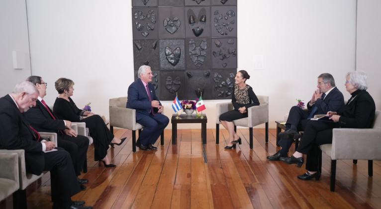 Miguel Díaz-Canel y Claudia Sheinbaum