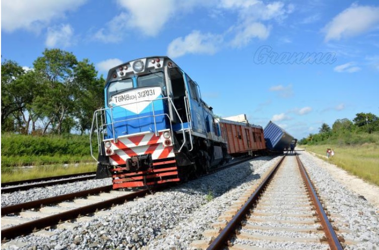 Reportan accidente ferroviario en línea Mariel-Habana
