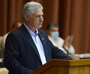 Miguel Díaz Canel, Presidente de la República de Cuba. Foto: Ariel Ley/ ACN.