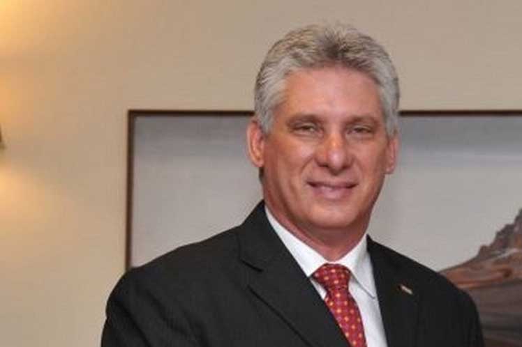 Primer vicepresidente de los Consejos de Estado y de Ministros, Miguel Díaz-Canel Bermúdez.
