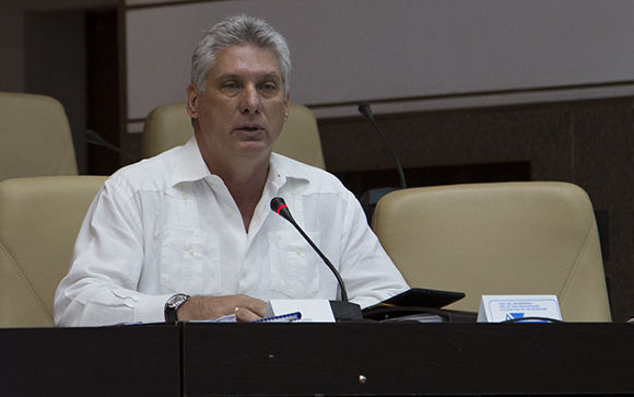 Diputado Miguel Díaz-Canel, miembro del Buró Político y primer vicepresidente de los Consejos de Estado y de Ministros de Cuba. 