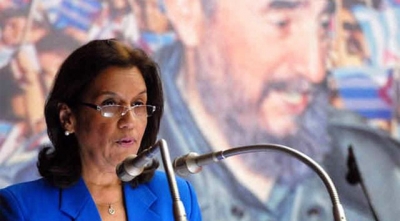 Ministra cubana de Ciencia, Tecnología y Medio Ambiente (Citma), Rosa Elba Pérez