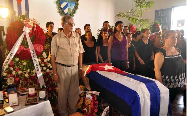 Funerales del músico santiaguero Electo Silva