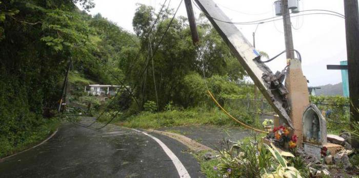 La isla de Puerto Rico sufrió los mayores daños en el servicio eléctrico