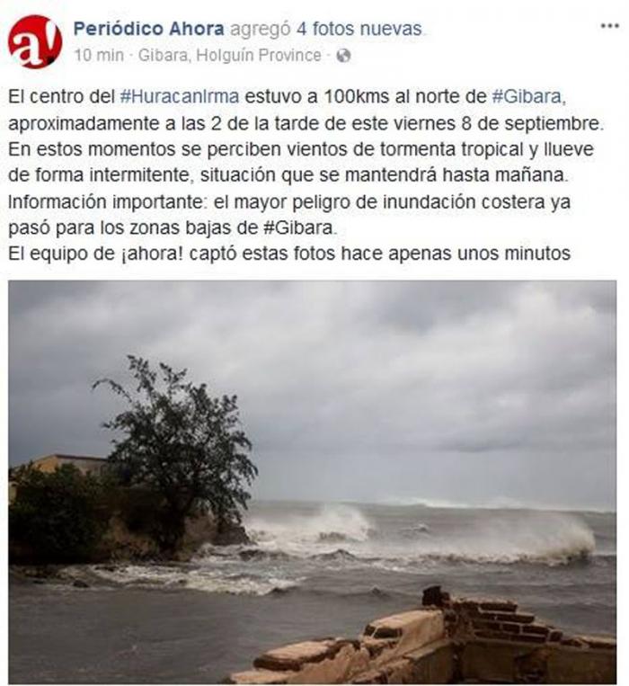 Reporte en twittr de la periodista Lissy Rodríguez Guerrero