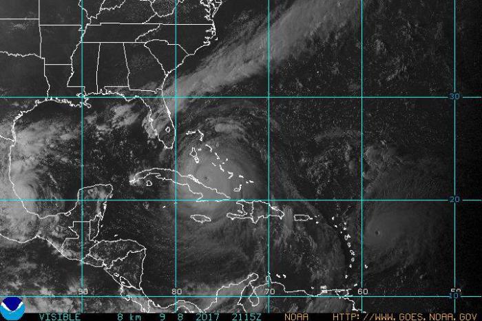 Posición actual del Huracán Irma
