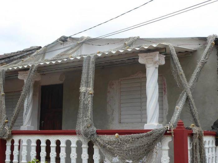 Las casas “pescadas” o “enredadas” con la técnica de los pobladores de Punta Alegre