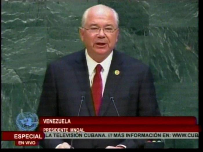 Representante de Venezuela se pronunció en nombre del Movimiento de Países No Alineados (MNOAL)