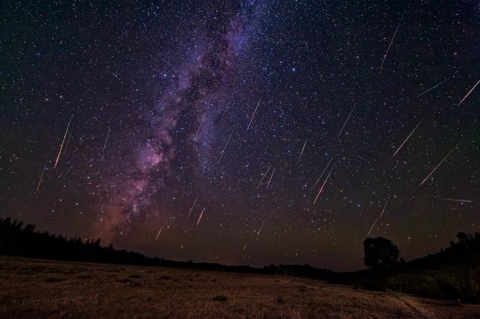 Las Perseidas son meteoros de velocidad alta (59 km/s) que radian de la constelación de Perseo. Foto: Russia Today